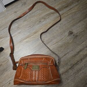 b.o.c. Peakhill East/West Crossbody Boho Western Leather Saddle Bag